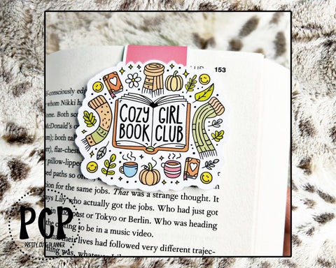 Magnetic Bookmark - Cozy Girl Book Club