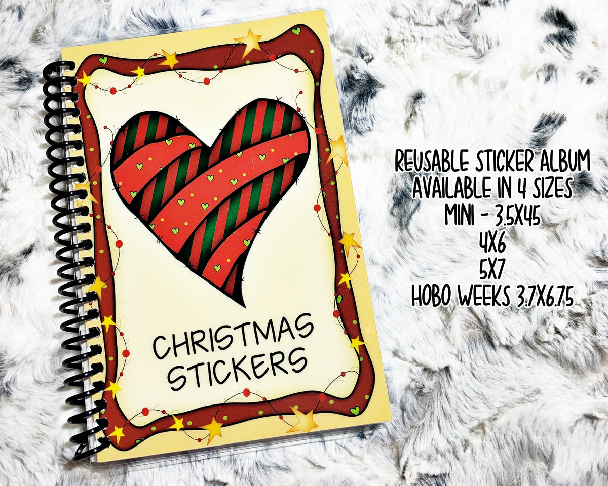 Reusable Sticker Album Christmas Stickers – PrettyCutePlanner
