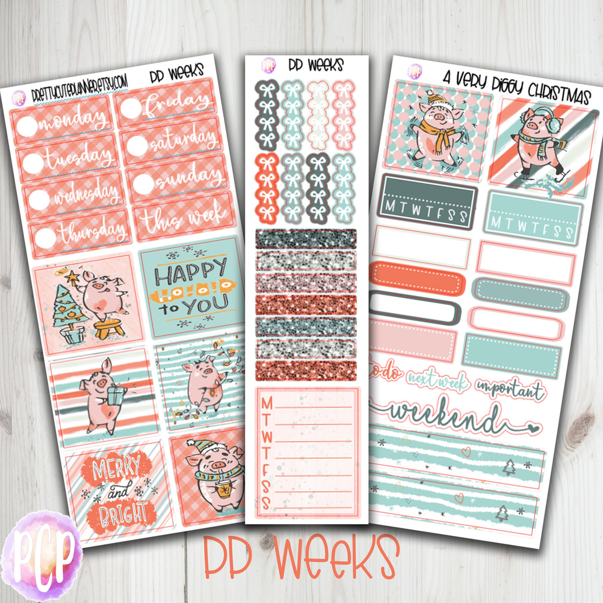 PP055 PP Weeks Oh Bother Weekly Planner sticker kit