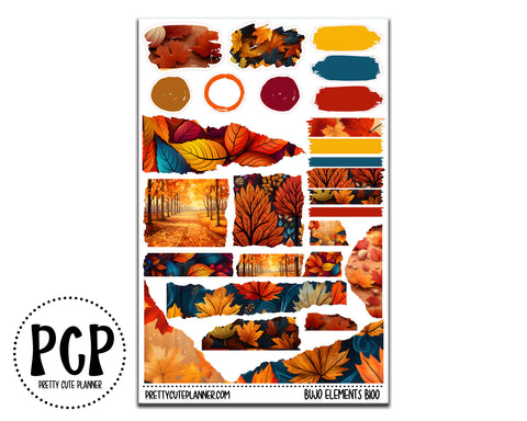 Bujo Fall Foliage Journaling Sheet