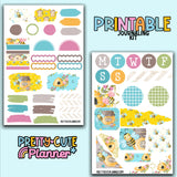 PRINTABLE - Bumblebee Journaling Kit - 4 pages