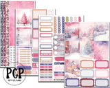 vertical winter in pink