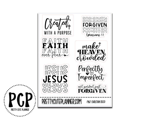 Christian planner stickers