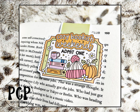 magnetic bookmark cozy bookish weekend
