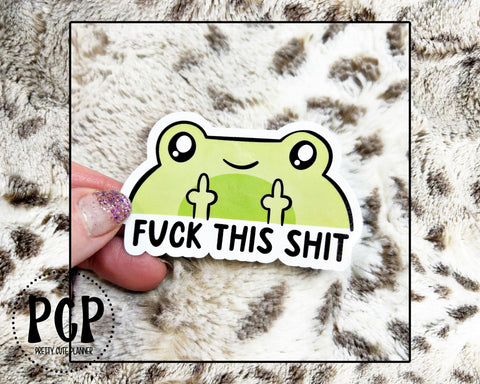 Decal - Fuck this shit Frog