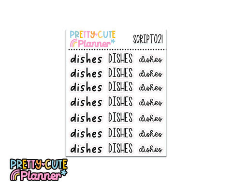Script - Dishes