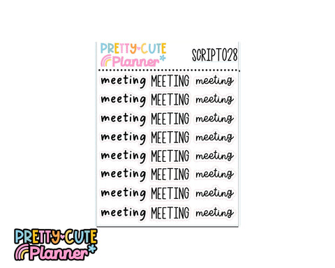 Script - Meeting