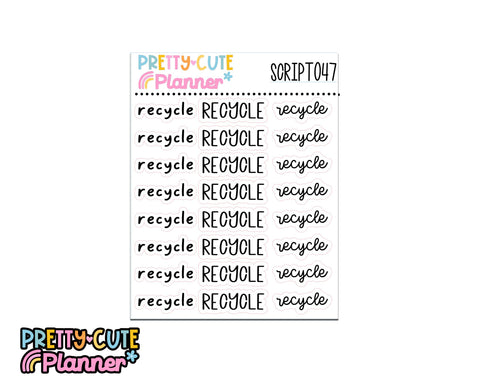 Script - Recycle