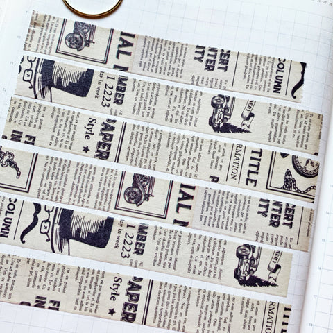 Vintage advertisement washi tape 15mm