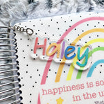 Personalized Acrylic Name Charms Pastel Rainbow - PrettyCutePlanner