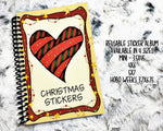 christmas stickers reusable sticker album