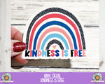 Decal - Kindness Is Free - PrettyCutePlanner