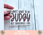 Decal - I don't want to be judgy - PrettyCutePlanner