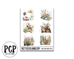 floral book stickers 2