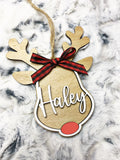 Personalized Rudolph Christmas Ornament
