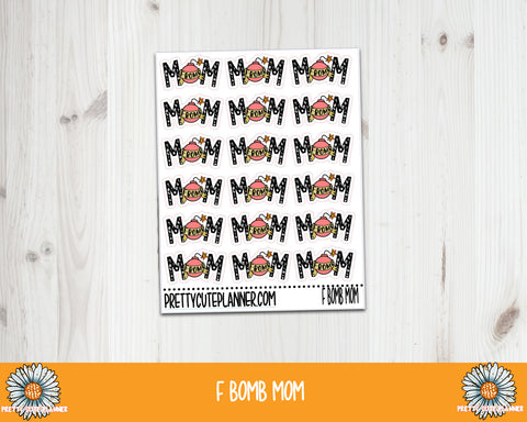 F401 F Bomb Collection - F Bomb Mom - PrettyCutePlanner