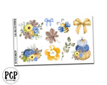 pumpkin bumble bee deco