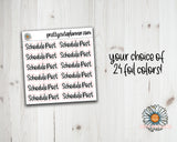 Foil Script - Schedule Post - PrettyCutePlanner