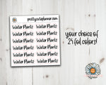 Foil Script - Water Plants - PrettyCutePlanner