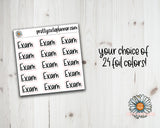 Foil Script - Exam - PrettyCutePlanner