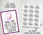 Foiled If only Sarcasm Burned Calories Stickers - Foiled Sassy Stickers - PrettyCutePlanner