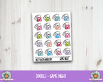 F320 Doodle - Game Night - PrettyCutePlanner