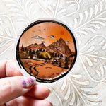 decal mountains camping