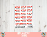 F345 Netflix Autopay Reminder Stickers - PrettyCutePlanner