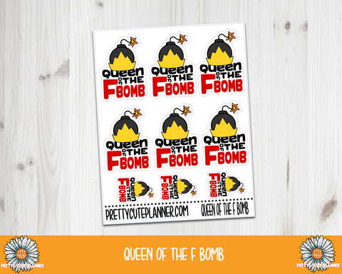 F405 F Bomb Collection - Queen of the F Bomb - PrettyCutePlanner