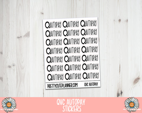 F364 QVC Autopay Reminder Stickers - PrettyCutePlanner
