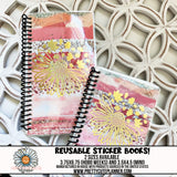 Foiled Fall Sunflower Reusable Sticker Album - PrettyCutePlanner