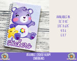 Reusable Sticker Album Care Bears - PrettyCutePlanner