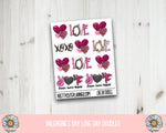 Valentines Day Love Day Doodles - PrettyCutePlanner