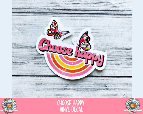 Decal - Choose Happy - PrettyCutePlanner