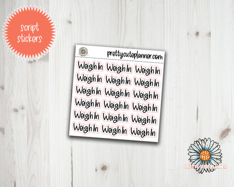 Script - Weigh In - PrettyCutePlanner