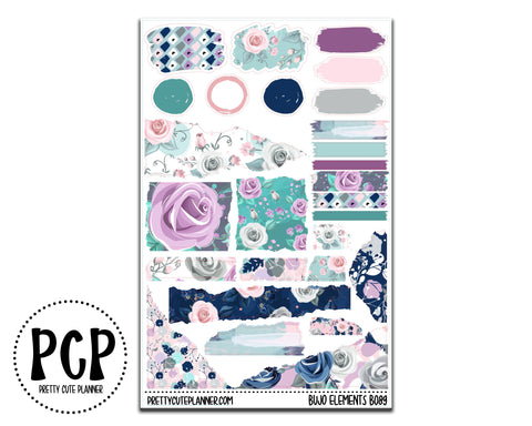 Blue spring floral