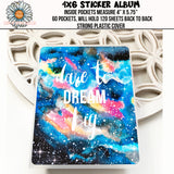 4x6 Sticker Storage Album - Galaxy - PrettyCutePlanner