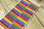 Rainbow Glitter Header Planner Stickers - PrettyCutePlanner