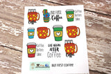 F032 But First, Coffee Planner Stickers - PrettyCutePlanner