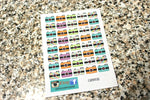 F034 Tiny Camera Planner Stickers - PrettyCutePlanner