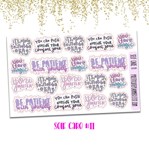 Doodle Self Care Planner Stickers #11 - PrettyCutePlanner
