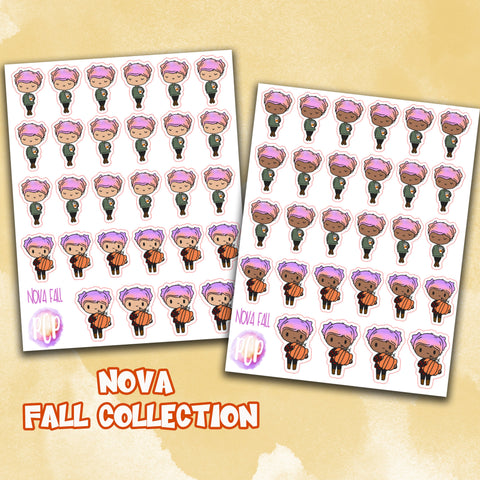 F250 Nova Fall coffee Sticker - Nova Pumpkin - PrettyCutePlanner