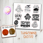 Foil Thanksgiving Quote stickers - PrettyCutePlanner