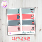 Christmas Box Planner Stickers 2 - Hand Drawn Stickers - PrettyCutePlanner
