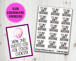 Foiled script stickers It's not that serious - PrettyCutePlanner