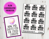 Foiled script stickers Me Sarcastic Never - PrettyCutePlanner