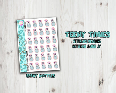 Teeny Tiny Chore Planner Stickers - Spray Bottle icon - PrettyCutePlanner