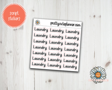 Script - Laundry - PrettyCutePlanner