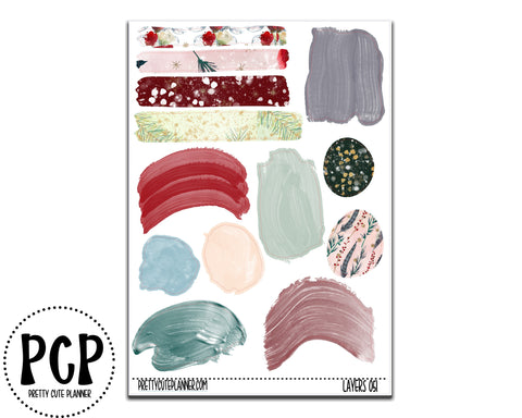 layers christmas florals
