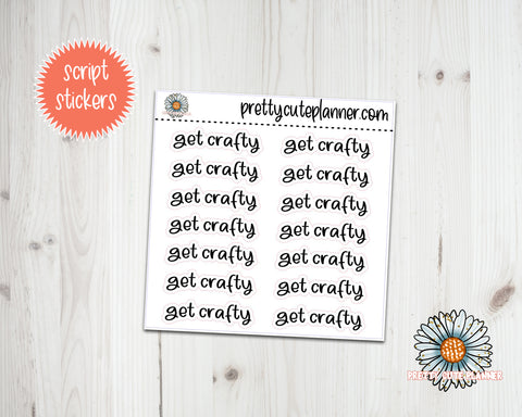 Script - Get Crafty - PrettyCutePlanner